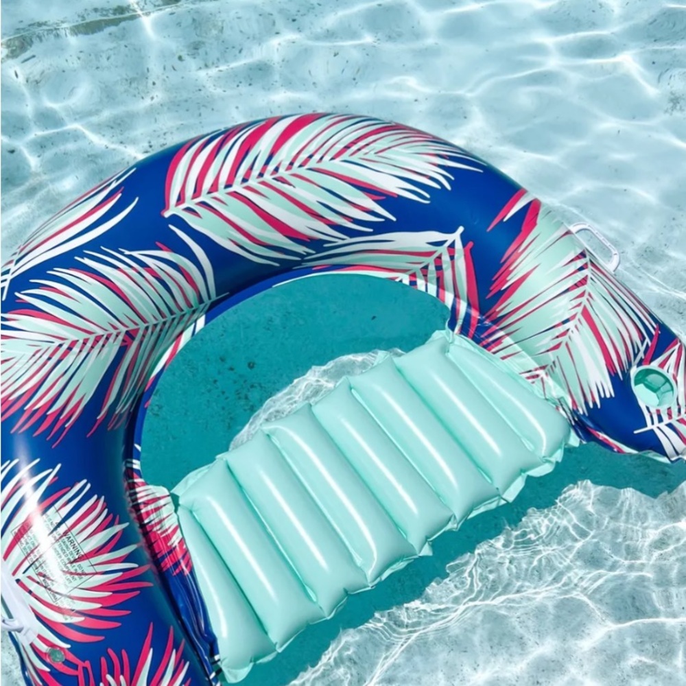 Excellent Condition Chill Out Pool Float Tropical Inflatable With Cup Holder